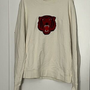 Sandro Paris men’s Tiger crew neck sweater